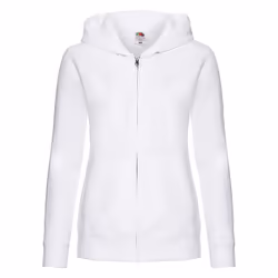 Fruit of the Loom Womens/Ladies Premium Hooded Lady Fit Hoodie - XXL, White