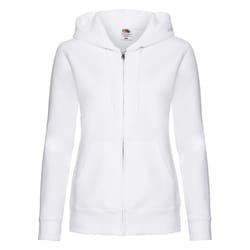 Fruit of the Loom Womens/Ladies Premium Hooded Lady Fit Hoodie - XXL, White