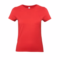 B&C Womens/Ladies E190 T-Shirt - XS, Red