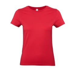 B&C Womens/Ladies E190 T-Shirt - XS, Red
