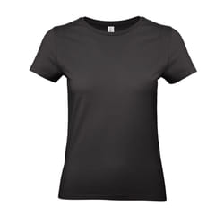 B&C Womens/Ladies E190 T-Shirt - XS, Black