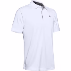 Under Armour Mens Tech Polo Shirt - L, White/Graphite