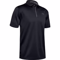 Under Armour Mens Tech Polo Shirt - S, Black/Graphite