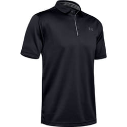 Under Armour Mens Tech Polo Shirt - S, Black/Graphite
