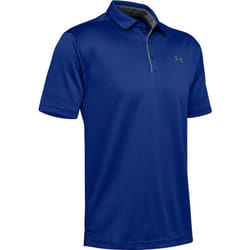 Under Armour Mens Tech Polo Shirt - L, Royal Blue
