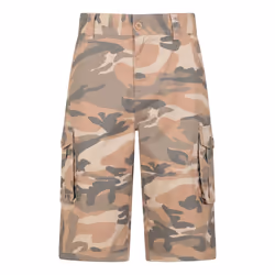 Mountain Warehouse Mens Camo Cargo Shorts - 30R, Brown