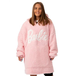 Barbie Womens/Ladies Sherpa Hoodie Blanket