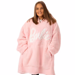 Barbie Womens/Ladies Sherpa Hoodie Blanket