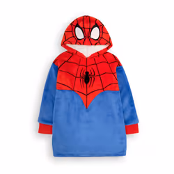 Spider-Man Boys Hoodie Blanket - 6-8 Years, Blue/Red