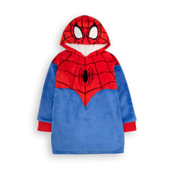 Spider-Man Boys Hoodie Blanket - 6-8 Years, Blue/Red
