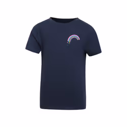 Mountain Warehouse Childrens/Kids Rainbow Organic T-Shirt - 2-3 Years, Navy