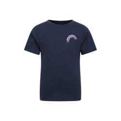 Mountain Warehouse Childrens/Kids Rainbow Organic T-Shirt - 5-6 Years, Navy