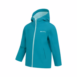 Mountain Warehouse Childrens/Kids Water Resistant Soft Shell Jacket - 3-4 Years, Teal