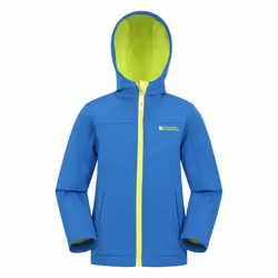 Mountain Warehouse Childrens/Kids Water Resistant Soft Shell Jacket - 11-12 Years, Cobalt