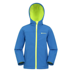 Mountain Warehouse Childrens/Kids Water Resistant Soft Shell Jacket - 11-12 Years, Cobalt