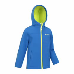 Mountain Warehouse Childrens/Kids Water Resistant Soft Shell Jacket - 11-12 Years, Cobalt