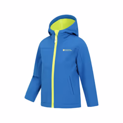 Mountain Warehouse Childrens/Kids Water Resistant Soft Shell Jacket - 11-12 Years, Cobalt