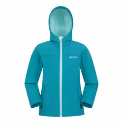 Mountain Warehouse Childrens/Kids Water Resistant Soft Shell Jacket - 13 Years, Teal