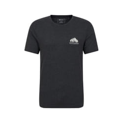 Mountain Warehouse Mens Adventure Organic T-Shirt - XS, Charcoal
