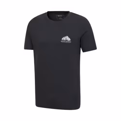 Mountain Warehouse Mens Adventure Organic T-Shirt - XS, Charcoal