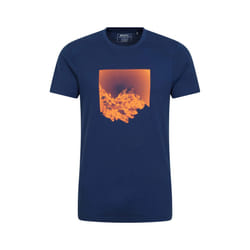 Mountain Warehouse Mens Sunrise Organic T-Shirt - S, Navy