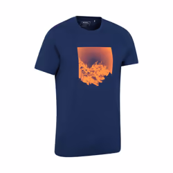 Mountain Warehouse Mens Sunrise Organic T-Shirt - XXL, Navy