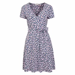 Mountain Warehouse Womens/Ladies Santorini Floral Jersey Wrap Dress - 6 UK, Grey