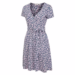 Mountain Warehouse Womens/Ladies Santorini Floral Jersey Wrap Dress - 6 UK, Grey