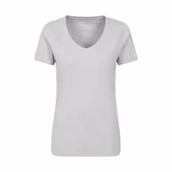 Mountain Warehouse Womens/Ladies Basic Plain V Neck T-Shirt - 20 UK, Grey
