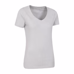 Mountain Warehouse Womens/Ladies Basic Plain V Neck T-Shirt - 20 UK, Grey