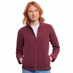 Russell Womens/Ladies Outdoor Fleece Jacket - L, Burgundy