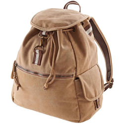Quadra Vintage Canvas Backpack - One Size, Sahara