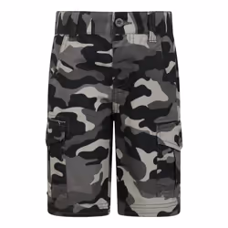 Mountain Warehouse Childrens/Kids Camo Cargo Shorts - 11-12 Years, Black