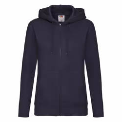 Fruit of the Loom Womens/Ladies Lady Fit Full Zip Hoodie - 8 UK, Deep Navy