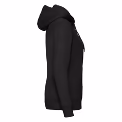 Fruit of the Loom Womens/Ladies Lady Fit Full Zip Hoodie - 10 UK, Black