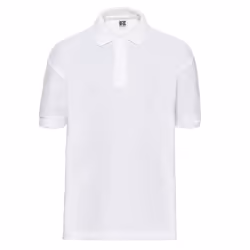 Russell Childrens/Kids Pique Polo Shirt - 1-2 Years, White