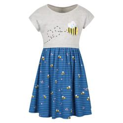 Mountain Warehouse Girls Poppy Bees Organic Cotton Dress - 7-8 Years, Cobalt