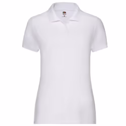 Fruit of the Loom Womens/Ladies Pique Lady Fit T-Shirt - XXL, White