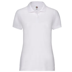 Fruit of the Loom Womens/Ladies Pique Lady Fit T-Shirt - XL, White