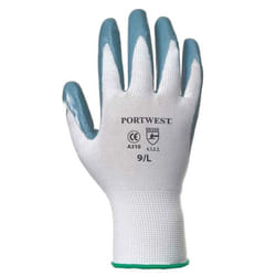 Portwest Unisex Adult A310 Flexo Nitrile Safety Gloves - 10, Grey