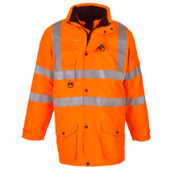 Yoko Unisex Adult Hi-Vis 7 in 1 Safety Jacket - 3XL, Orange