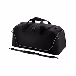 Quadra Teamwear Jumbo Kit Bag - One Size, Black/Light Grey