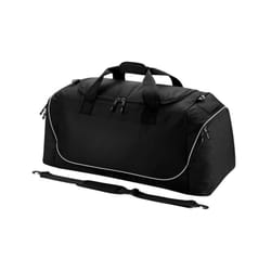Quadra Teamwear Jumbo Kit Bag - One Size, Black/Light Grey