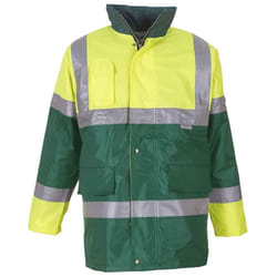 Yoko Unisex Adult Contrast Hi-Vis Jacket - XL, Yellow/Paramedic Green