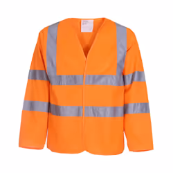 Yoko Mens Hi-Vis Long-Sleeved Jacket - S, Orange