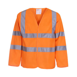 Yoko Mens Hi-Vis Long-Sleeved Jacket - S, Orange
