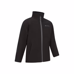 Mountain Warehouse Childrens/Kids Grasmere Soft Shell Jacket - 3-4 Years, Black