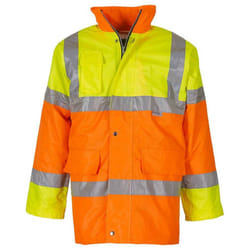 Yoko Unisex Adult Contrast Hi-Vis Jacket - XL, Yellow/Orange