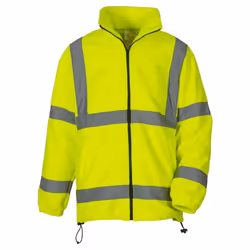 Yoko Unisex Adult Heavyweight Hi-Vis Fleece Jacket - XL, Yellow