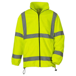 Yoko Unisex Adult Heavyweight Hi-Vis Fleece Jacket - XXL, Yellow